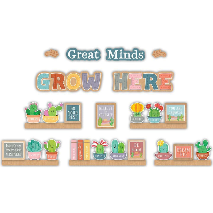 Happy Cactus Crew Mini Bulletin Board-Mini Bulletin Boards-Tools 4 Teaching-Classroom Decor and More