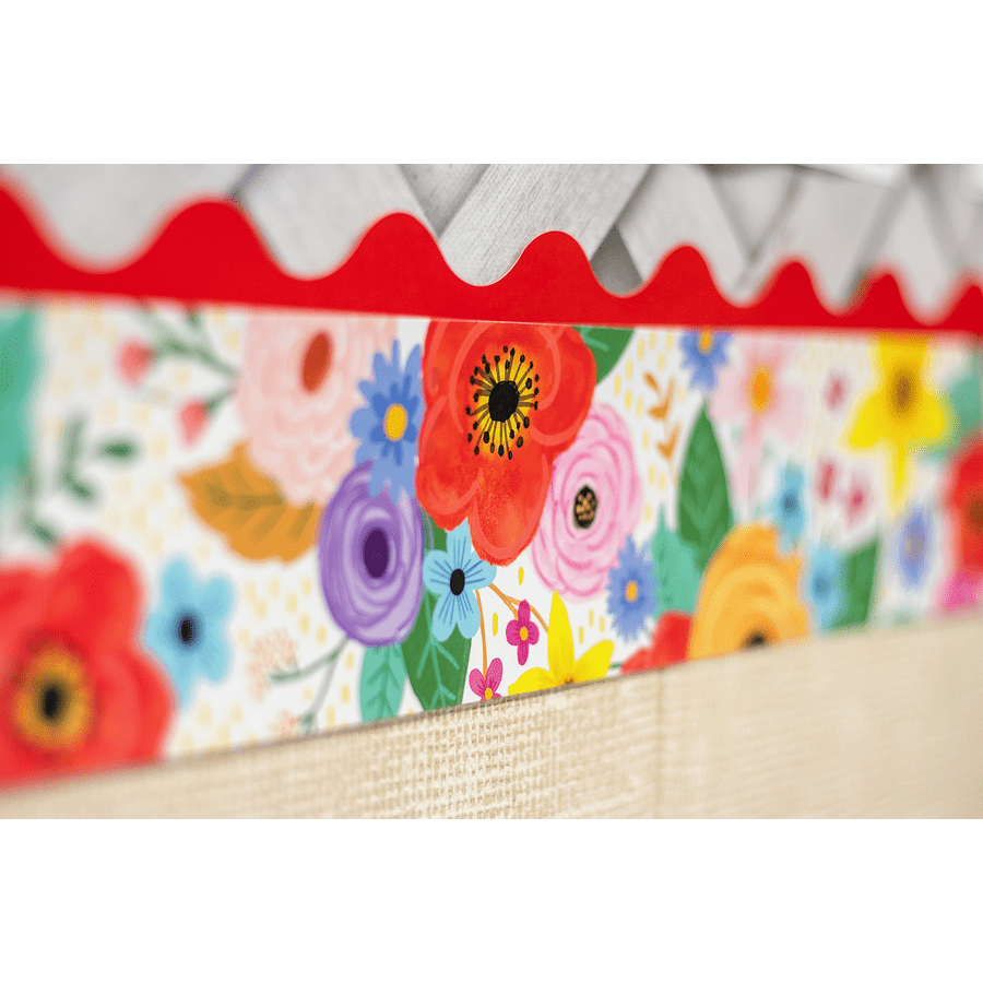 Wildflowers Straight Border Trim-Borders-Tools 4 Teaching-Classroom Decor and More