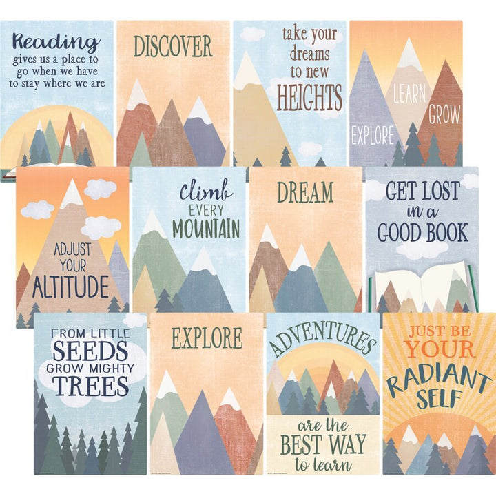 Moving Mountains Small Poster Set-Posters-Tools 4 Teaching-Classroom Decor and More