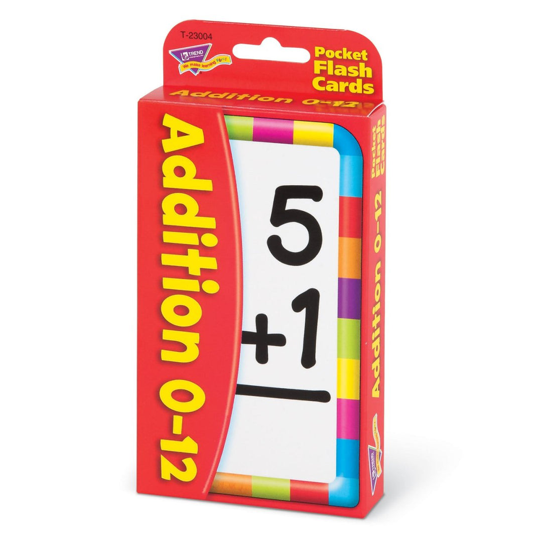 Addition 0-12 Pocket Flash Cards-Flashcards-Tools 4 Teaching-Classroom Decor and More