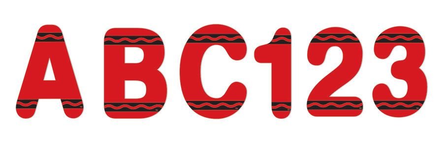 *Crayola Red Deco Letters-Letters-Tools 4 Teaching-Classroom Decor and More