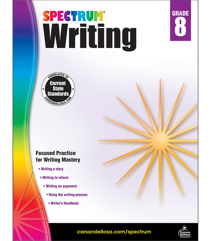 Spectrum Writing Workbook Paperback-ELA Books-Tools 4 Teaching-Classroom Decor and More