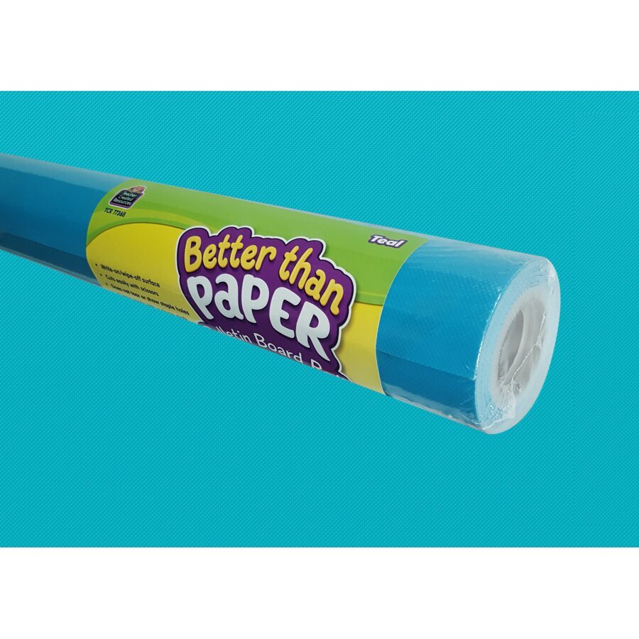 Better Than Paper® Bulletin Board Roll: Teal-Bulletin Board Paper - Better Than Paper-Tools 4 Teaching-Classroom Decor and More