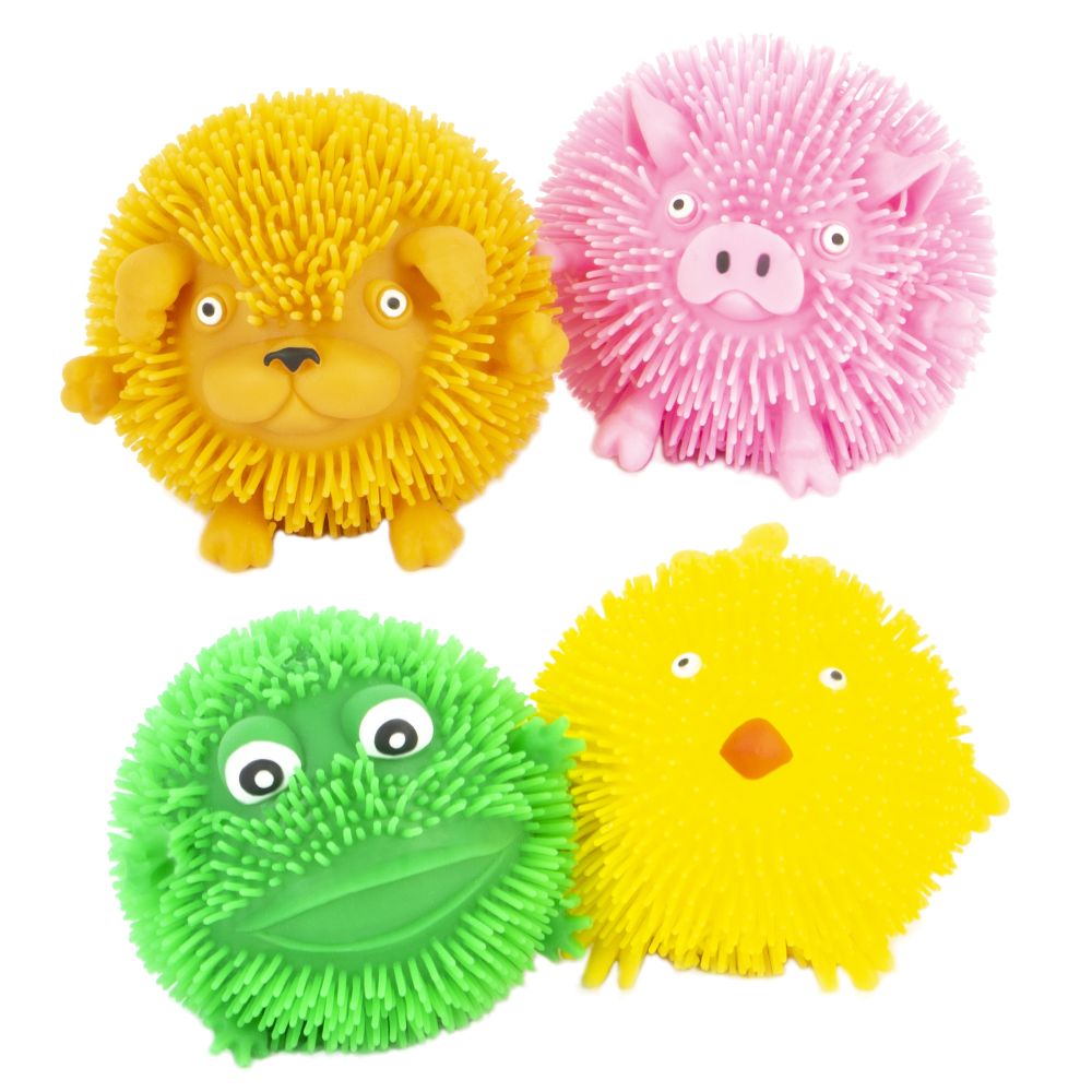 Fluffy Farm Puffer Balls - Assorted-Fidgets-Tools 4 Teaching-Classroom Decor and More