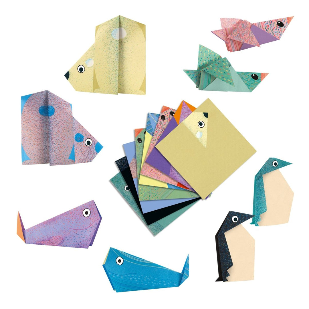 Polar Animals Origami Paper Craft Kit-Craft Activity-Tools 4 Teaching-Classroom Decor and More