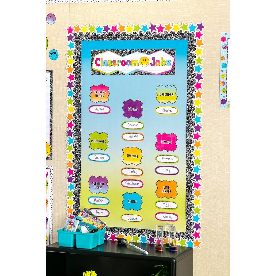 Better Than Paper® Bulletin Board Roll: Aqua and Lime Color Wash-Bulletin Board Paper - Better Than Paper-Tools 4 Teaching-Classroom Decor and More