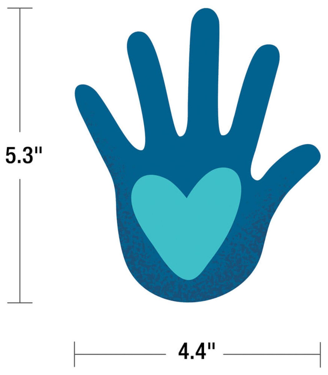 Hands with Hearts Cutouts (Assorted) - Tools 4 Teaching