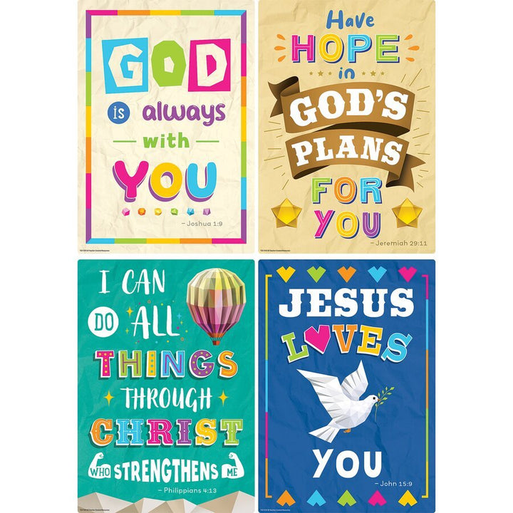 Bible Verses Small Poster Pack-Religious-Tools 4 Teaching-Classroom Decor and More