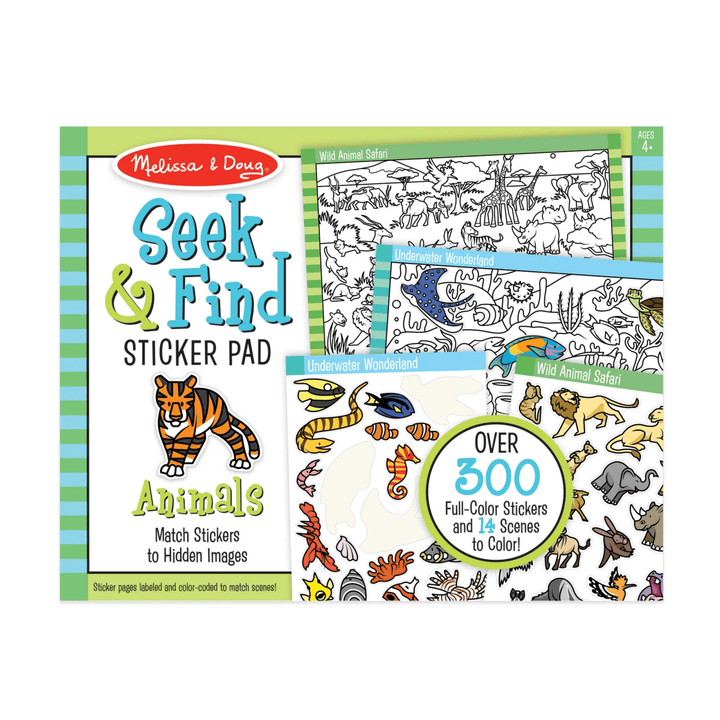 Seek & Find Sticker Pad – Animals-Activity Pads-Tools 4 Teaching-Classroom Decor and More