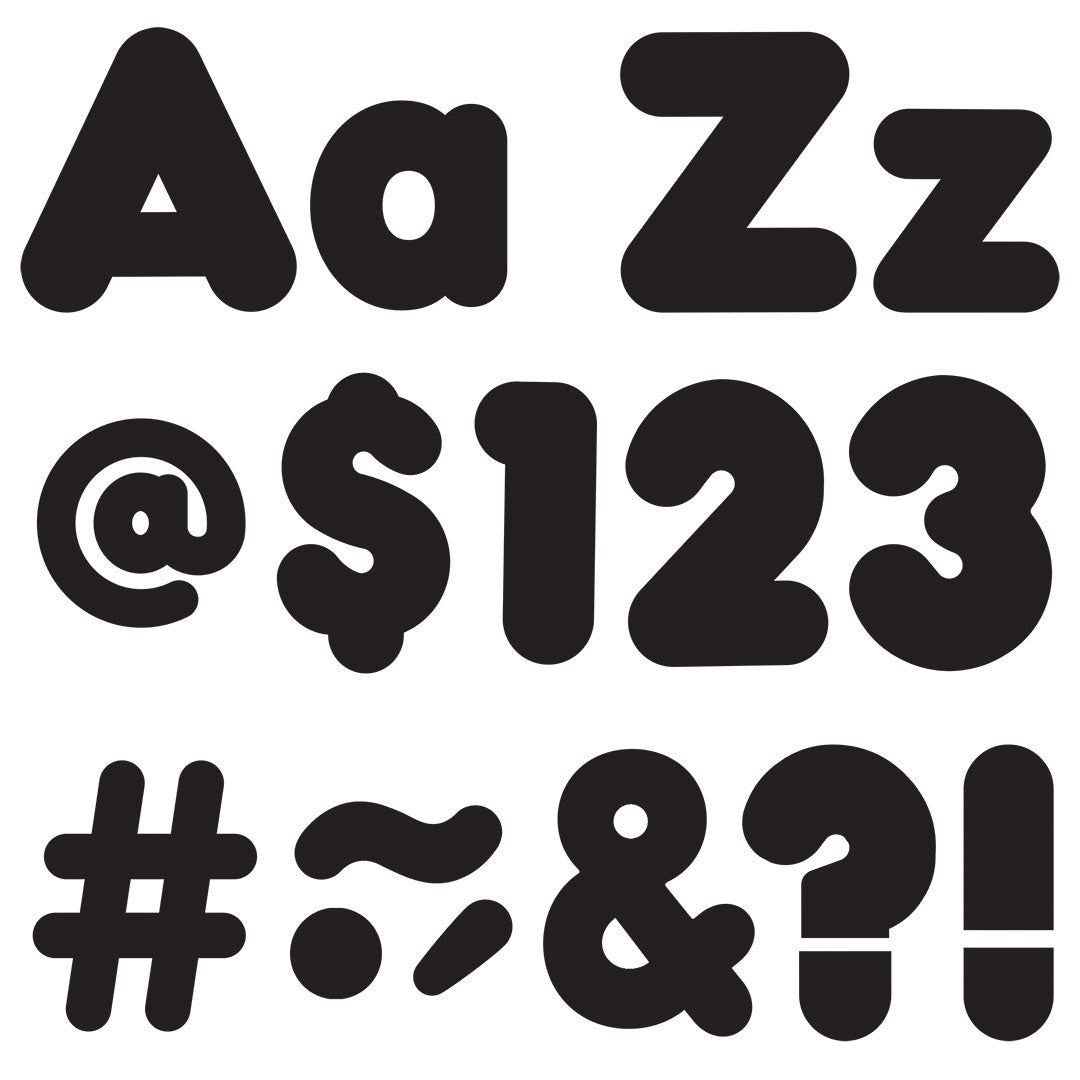 Black 4-Inch Casual Uppercase/Lowercase Combo Pack Ready Letters®-Letters-Tools 4 Teaching-Classroom Decor and More