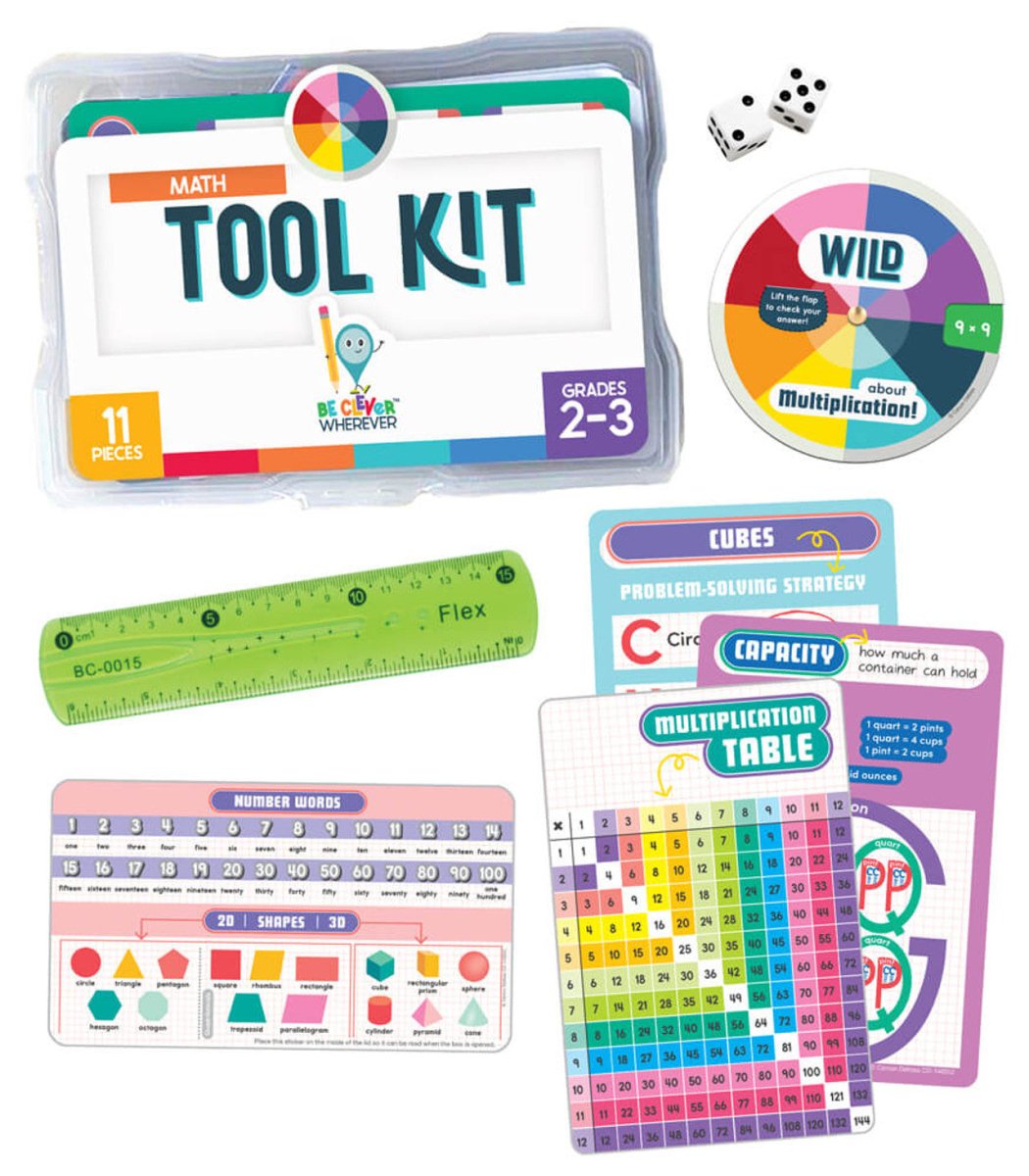 Math Tool Kit Manipulative Grade 2-3 Math 2–3-Math-Tools 4 Teaching-Classroom Decor and More