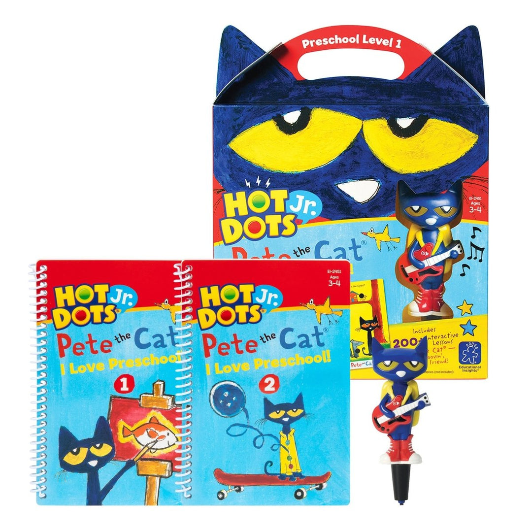 Hot Dots® Jr. Pete the Cat® I Love Preschool! Set with Pete the Cat®—Your Groovin', Schoolin', Friend Pen-Hot Dots-Tools 4 Teaching-Classroom Decor and More