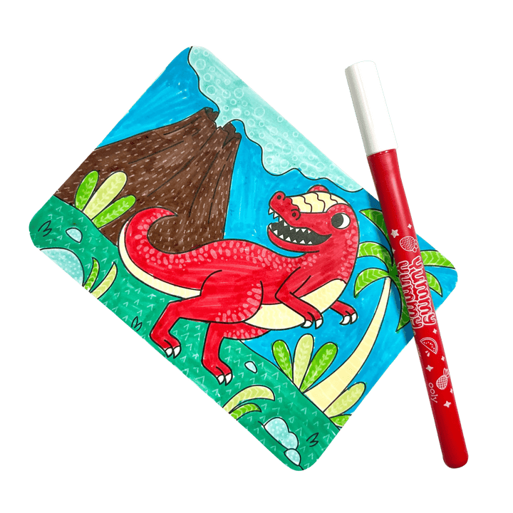 Undercover Art Hidden Pattern Coloring Activity Art Cards - Dino Tales-Activity Pads-Tools 4 Teaching-Classroom Decor and More