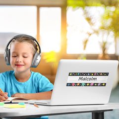 Star Bright Colorful Stars on Black Name Plates-Nameplates & Name Tags-Tools 4 Teaching-Classroom Decor and More