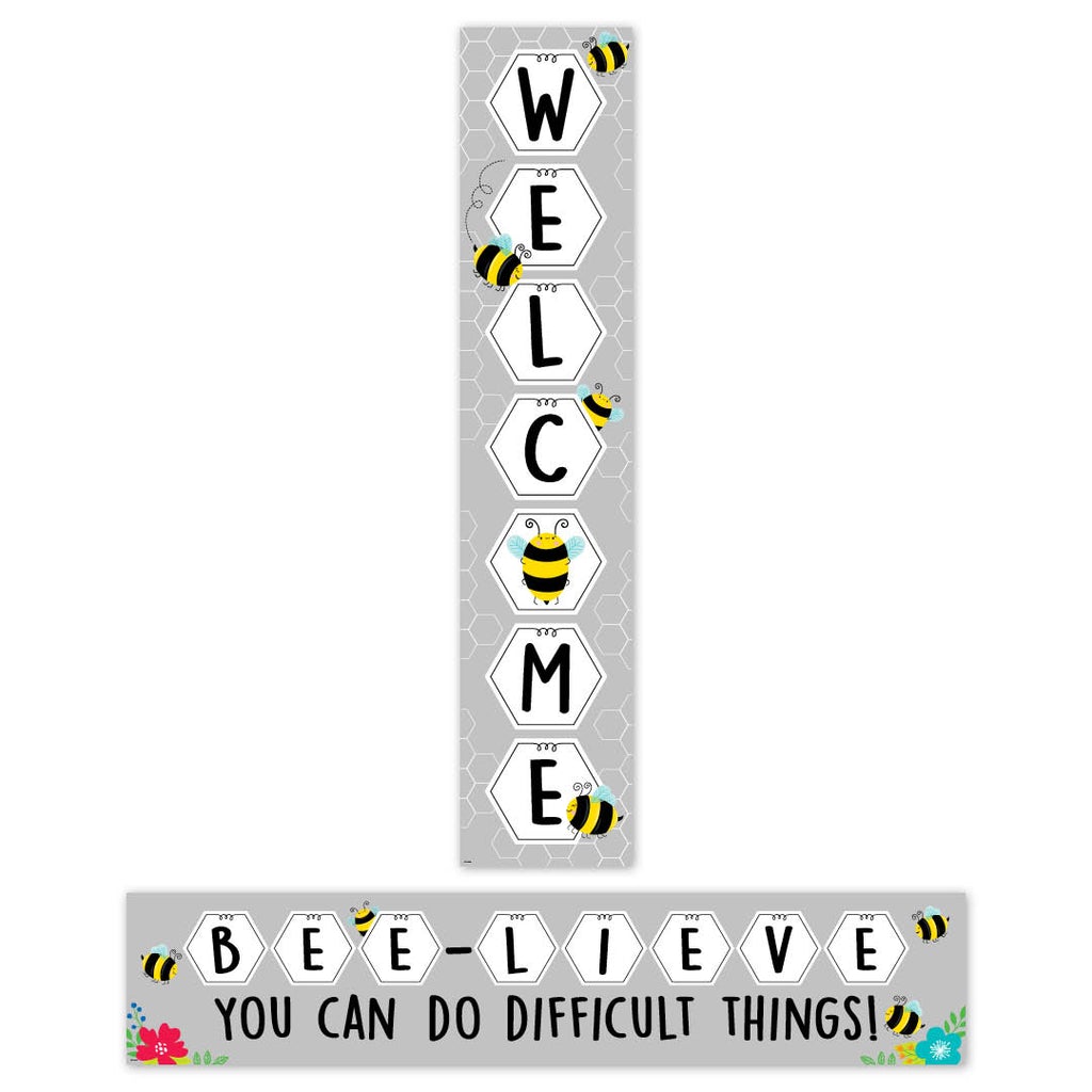 Busy Bees Welcome Banner-Banner-Tools 4 Teaching-Classroom Decor and More
