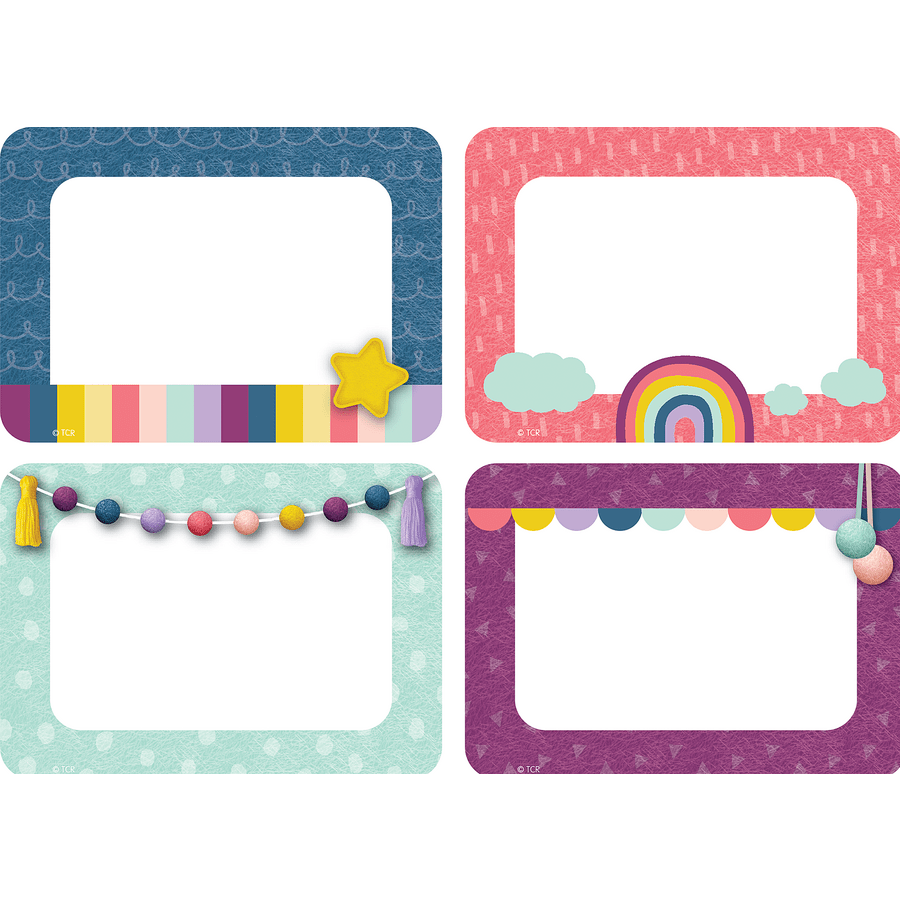 Oh Happy Day Name Tags/Labels - Multi-Pack-Nameplates & Name Tags-Tools 4 Teaching-Classroom Decor and More