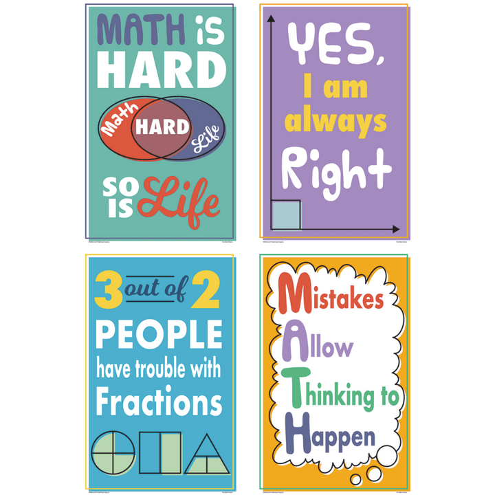 Math Fun Charts-Bulletin Board Sets-Tools 4 Teaching-Classroom Decor and More