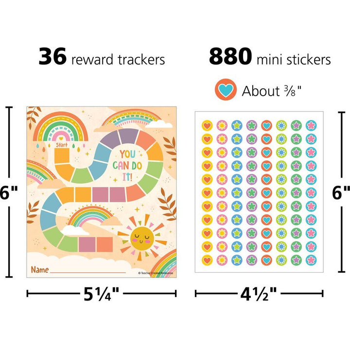 Sunshine Rainbow Reward Trackers with Stickers-Awards-Tools 4 Teaching-Classroom Decor and More