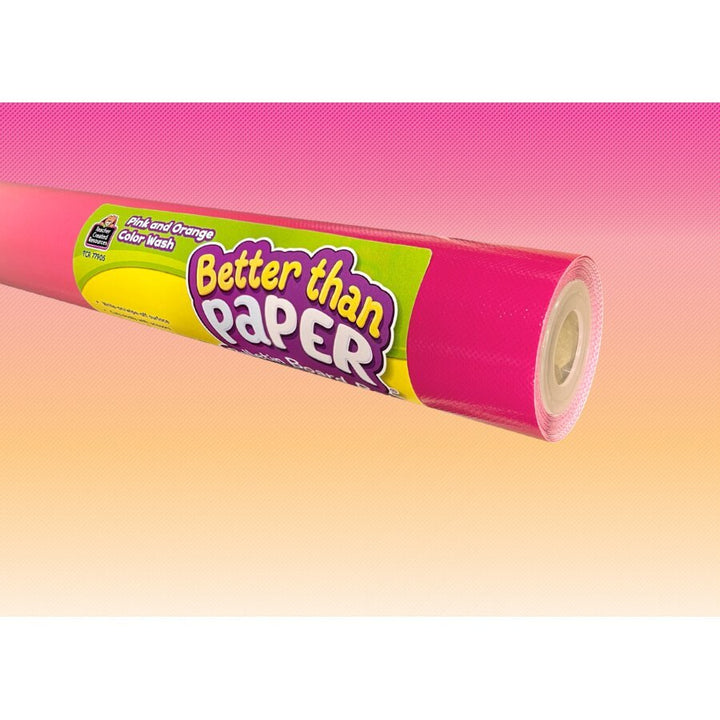 Better Than Paper® Bulletin Board Roll: Pink and Orange Color Wash-Bulletin Board Paper - Better Than Paper-Tools 4 Teaching-Classroom Decor and More