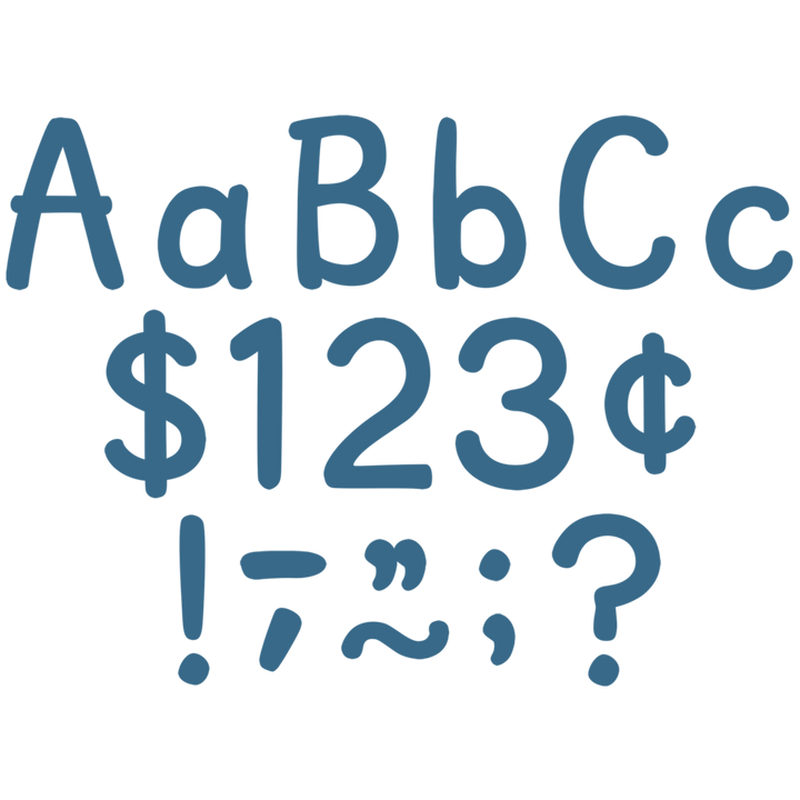 Slate Blue 4" Modern Classic Letters Combo Pack-Letters-Tools 4 Teaching-Classroom Decor and More