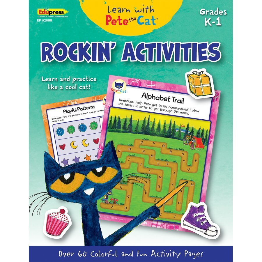 Learn with Pete the Cat: Rockin' Activities-Subjects - Books - Across the Curriculum Books-Tools 4 Teaching-Classroom Decor and More