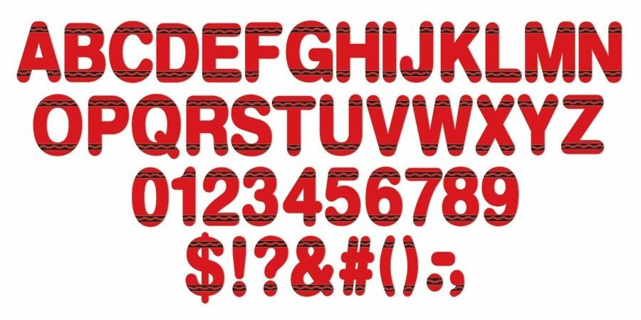 *Crayola Red Deco Letters-Letters-Tools 4 Teaching-Classroom Decor and More