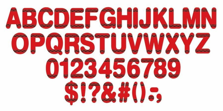 *Crayola Red Deco Letters-Letters-Tools 4 Teaching-Classroom Decor and More