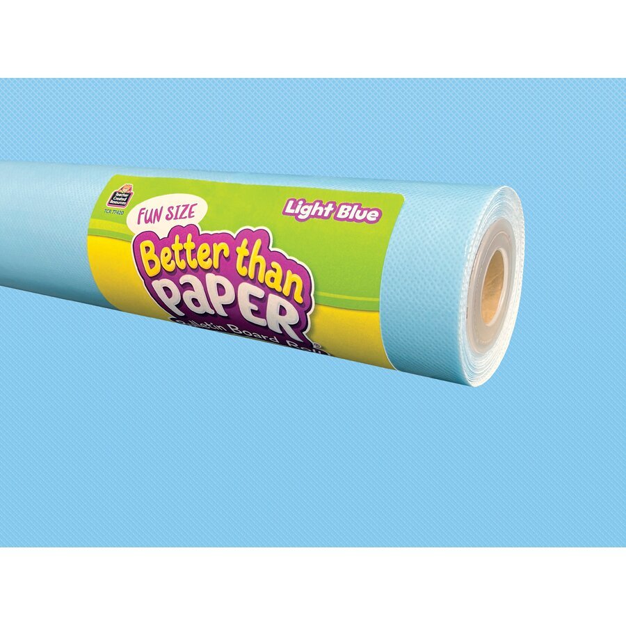 Better Than Paper® Bulletin Board Roll: Fun Size Light Blue-Bulletin Board Paper - Better Than Paper-Tools 4 Teaching-Classroom Decor and More