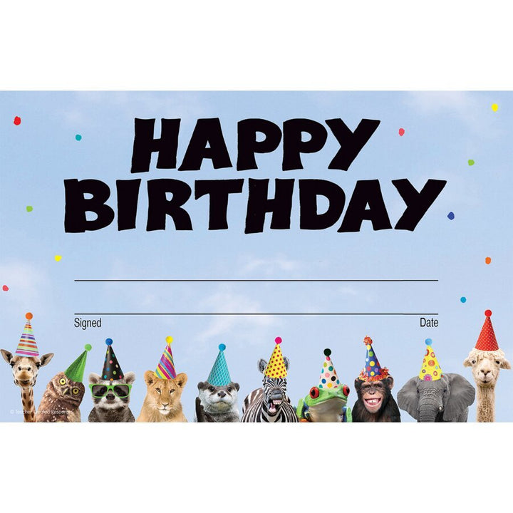 Go Wild Animals Happy Birthday Awards-Awards-Tools 4 Teaching-Classroom Decor and More