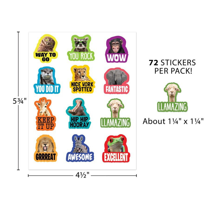 Go Wild Animals Stickers-Stickers-Tools 4 Teaching-Classroom Decor and More