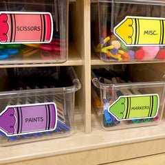 Core Decor Doodle Crayons 6" Designer Cut-Outs-Accents-Tools 4 Teaching-Classroom Decor and More