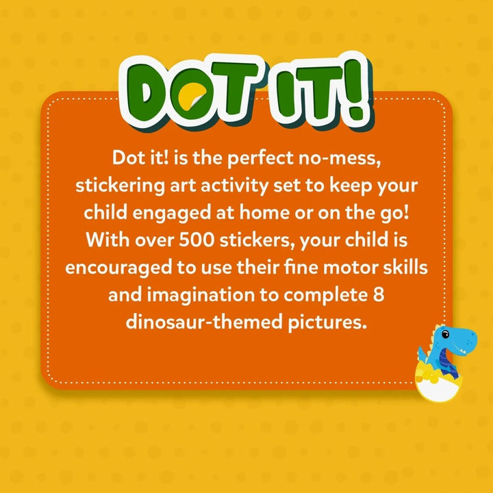 Dot it!: World of Dinosaurs | No mess sticker art (Ages 3-7)-Craft Activity-Tools 4 Teaching-Classroom Decor and More