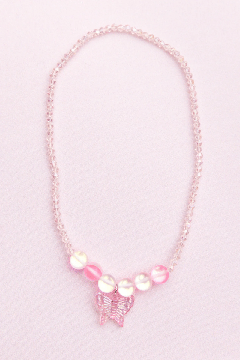 Boutique Holo Pink Crystal Necklace-Dress Up & Jewelry-Tools 4 Teaching-Classroom Decor and More