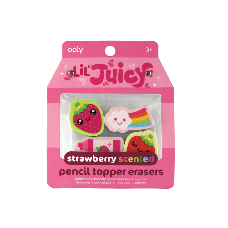 Lil’ Juicy Scented Topper Erasers (Strawberry)-Arts & Crafts-Tools 4 Teaching-Classroom Decor and More