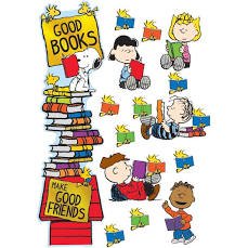 Peanuts Reading Door Decor-Mini Bulletin Boards-Tools 4 Teaching-Classroom Decor and More