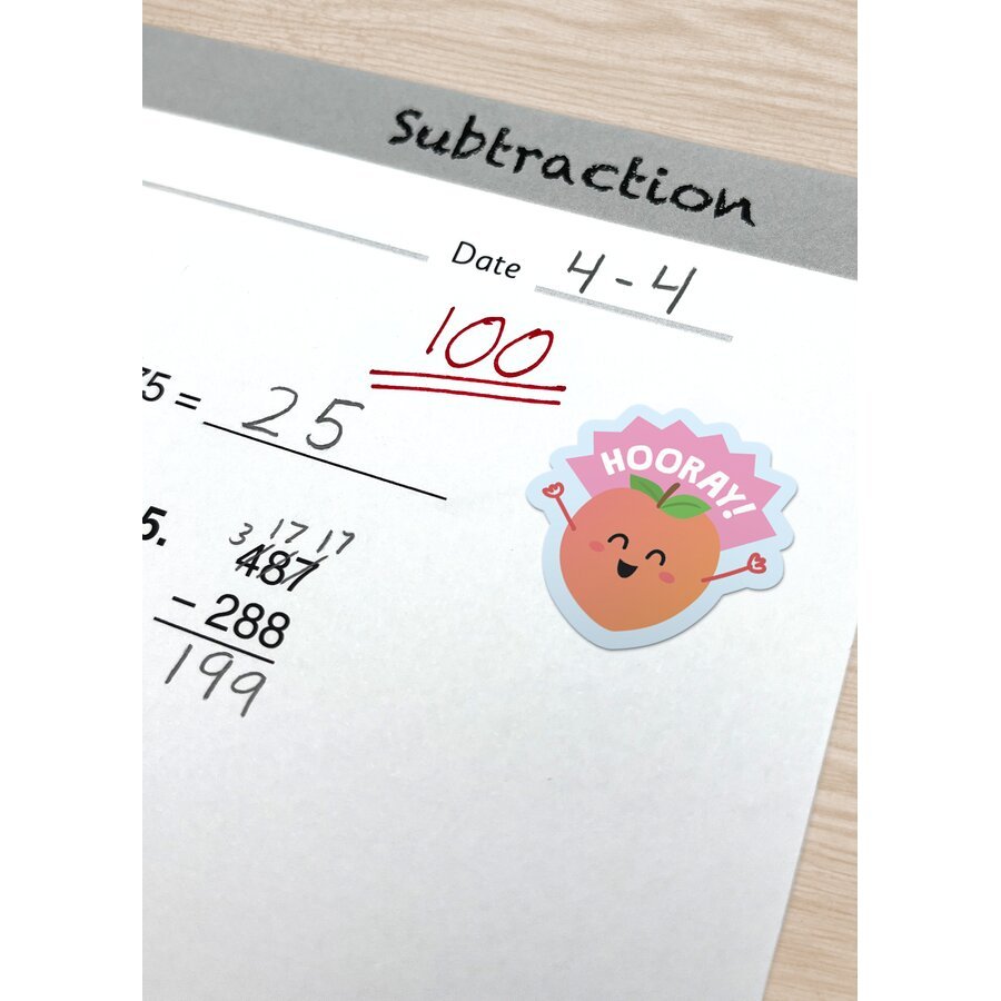 Peach Smelly Stickers-Stickers-Tools 4 Teaching-Classroom Decor and More