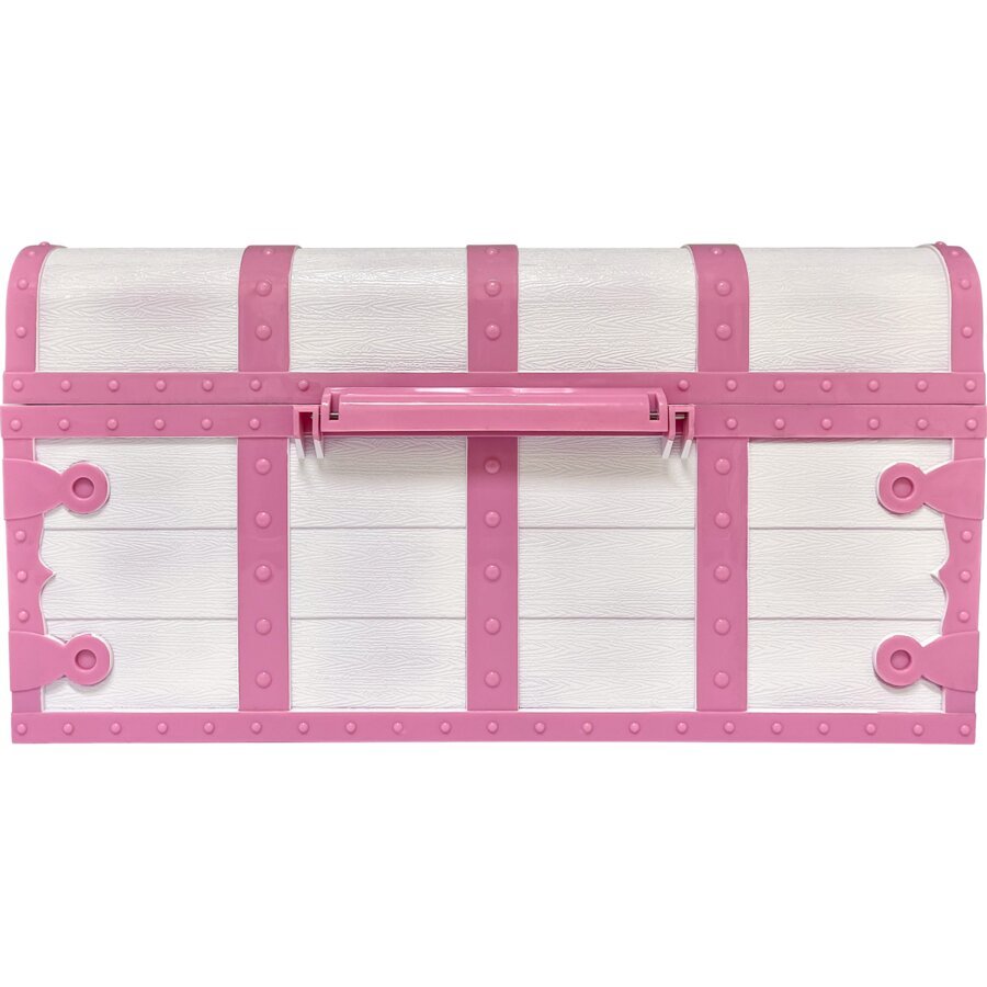 Pink and White Treasure Box with Lock and Key-Awards-Tools 4 Teaching-Classroom Decor and More