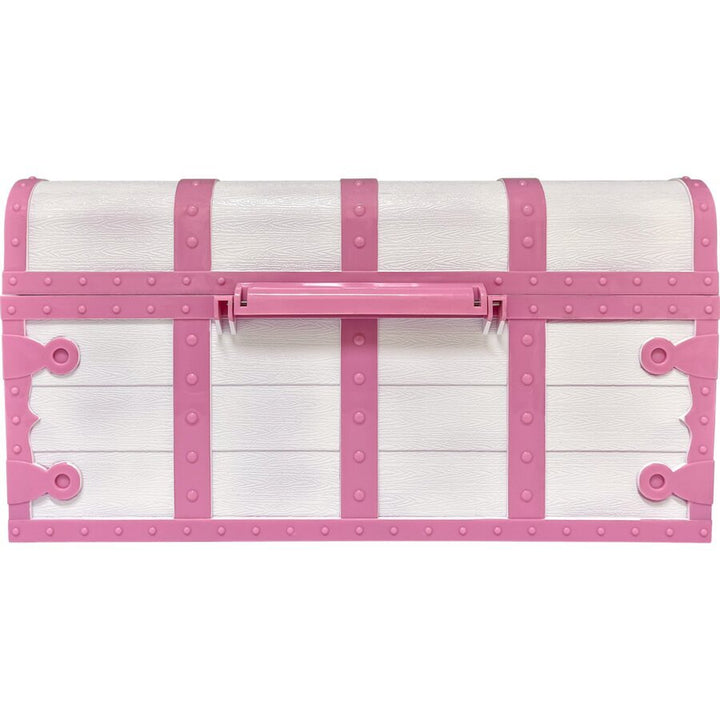 Pink and White Treasure Box with Lock and Key-Awards-Tools 4 Teaching-Classroom Decor and More