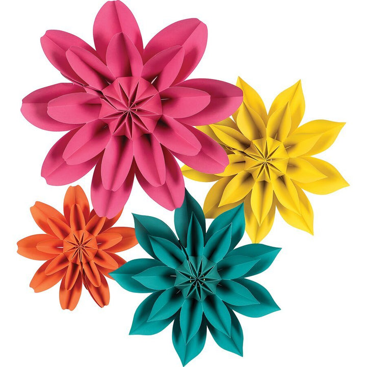 Beautiful Brights Paper Flowers-Accents-Tools 4 Teaching-Classroom Decor and More