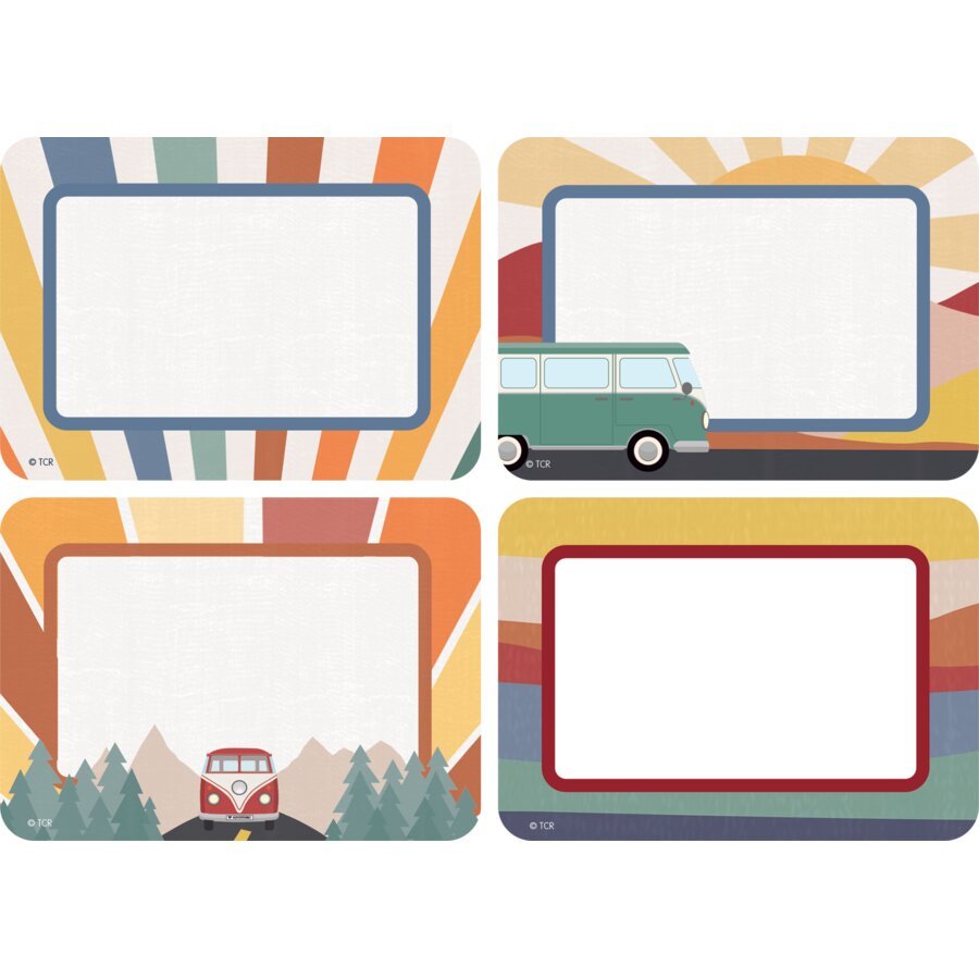 Moving Mountains Road Trip Name Tags/Labels - Multi-Pack-Nameplates & Name Tags-Tools 4 Teaching-Classroom Decor and More