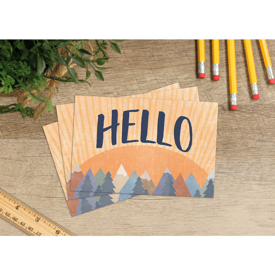 Moving Mountains Hello Postcards-Postcards-Tools 4 Teaching-Classroom Decor and More