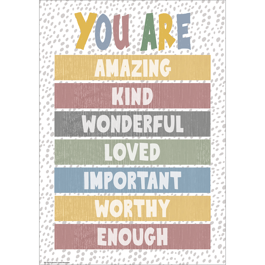 You Are Enough Positive Poster-Posters-Tools 4 Teaching-Classroom Decor and More