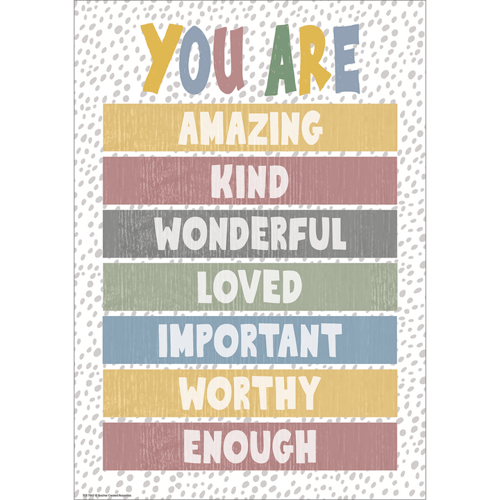 You Are Enough Positive Poster-Posters-Tools 4 Teaching-Classroom Decor and More