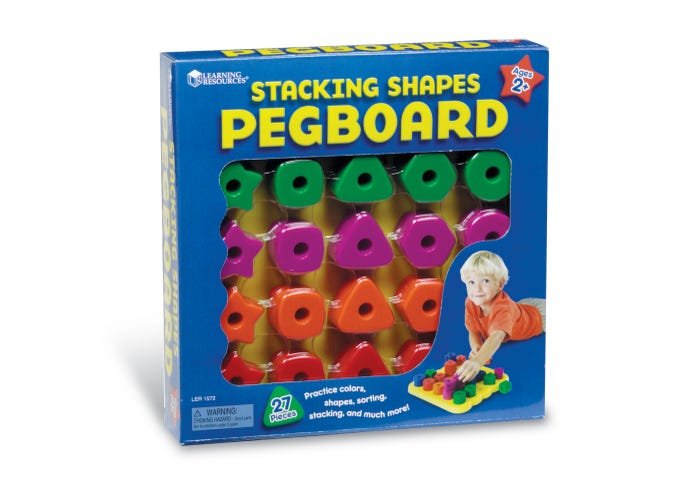 Stacking Shapes Pegboard-Fine Motor-Tools 4 Teaching-Classroom Decor and More