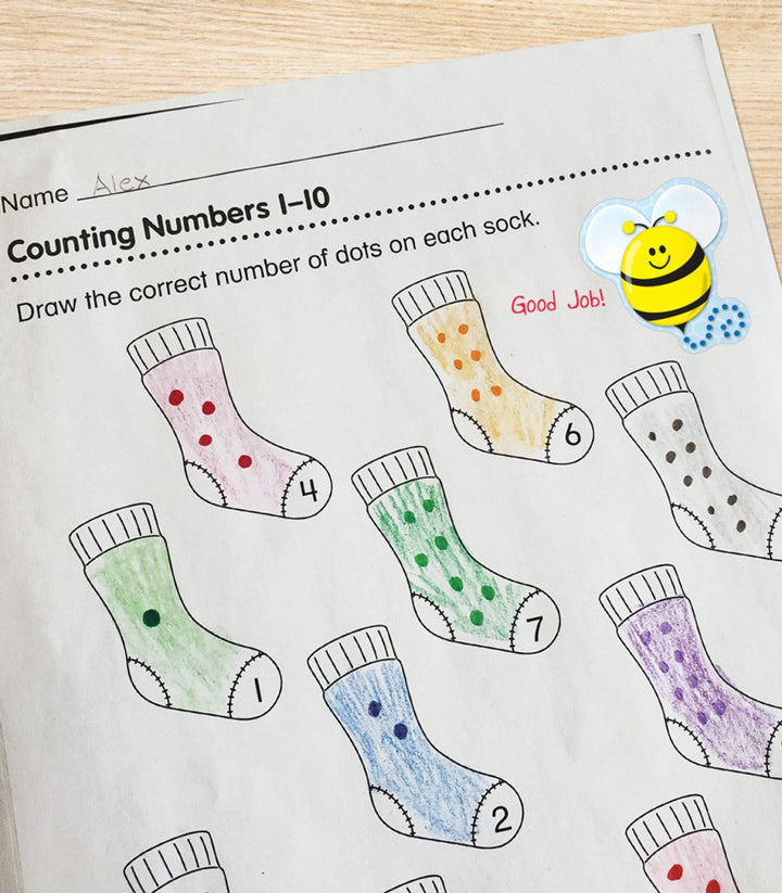 Bees Shape Stickers - Tools 4 Teaching