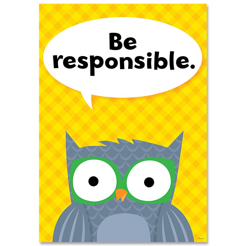 Be Responsible Poster-Posters-Tools 4 Teaching-Classroom Decor and More