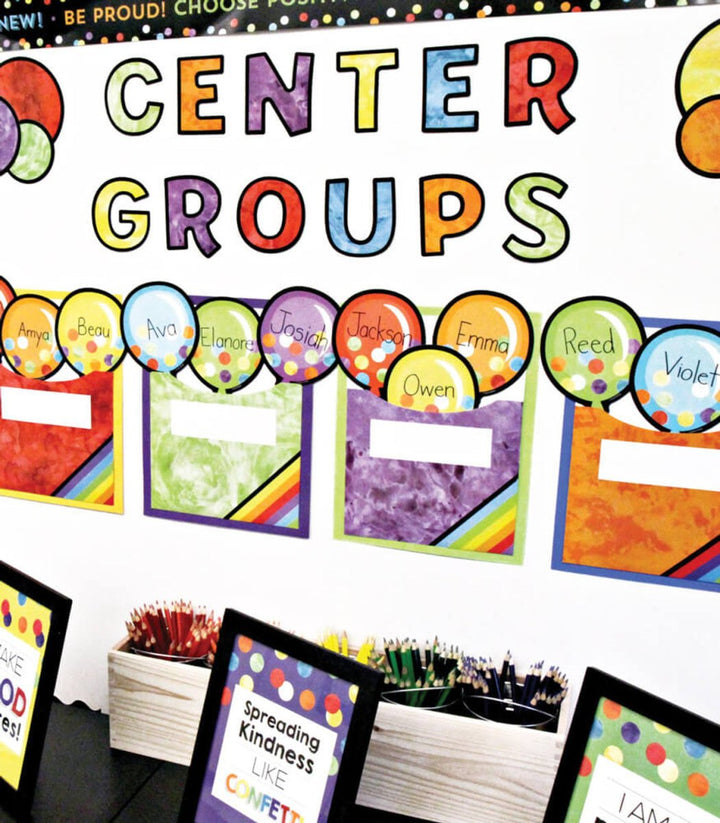 Celebrate Learning 4in Watercolor Combo Pack Bulletin Board Letters-Letters-Tools 4 Teaching-Classroom Decor and More