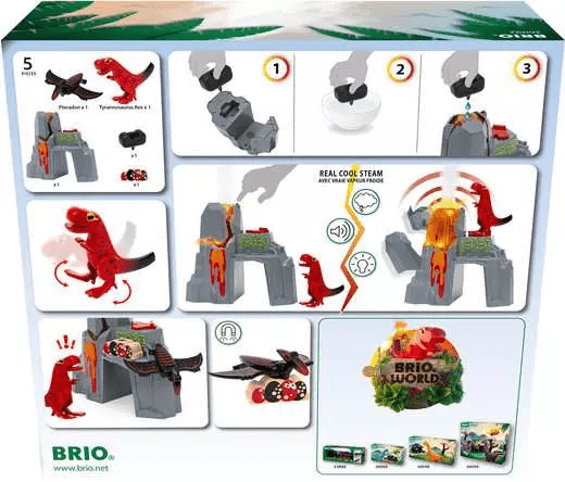 BRIO Dinosaur Erupting Volcano-Vehicles & Construction-Tools 4 Teaching-Classroom Decor and More