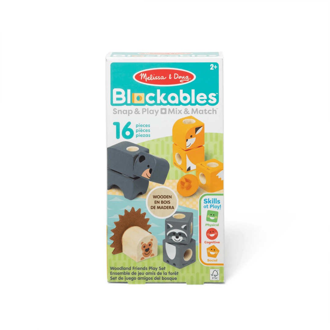 Blockables™ Woodland Friends Play Set-Building-Tools 4 Teaching-Classroom Decor and More