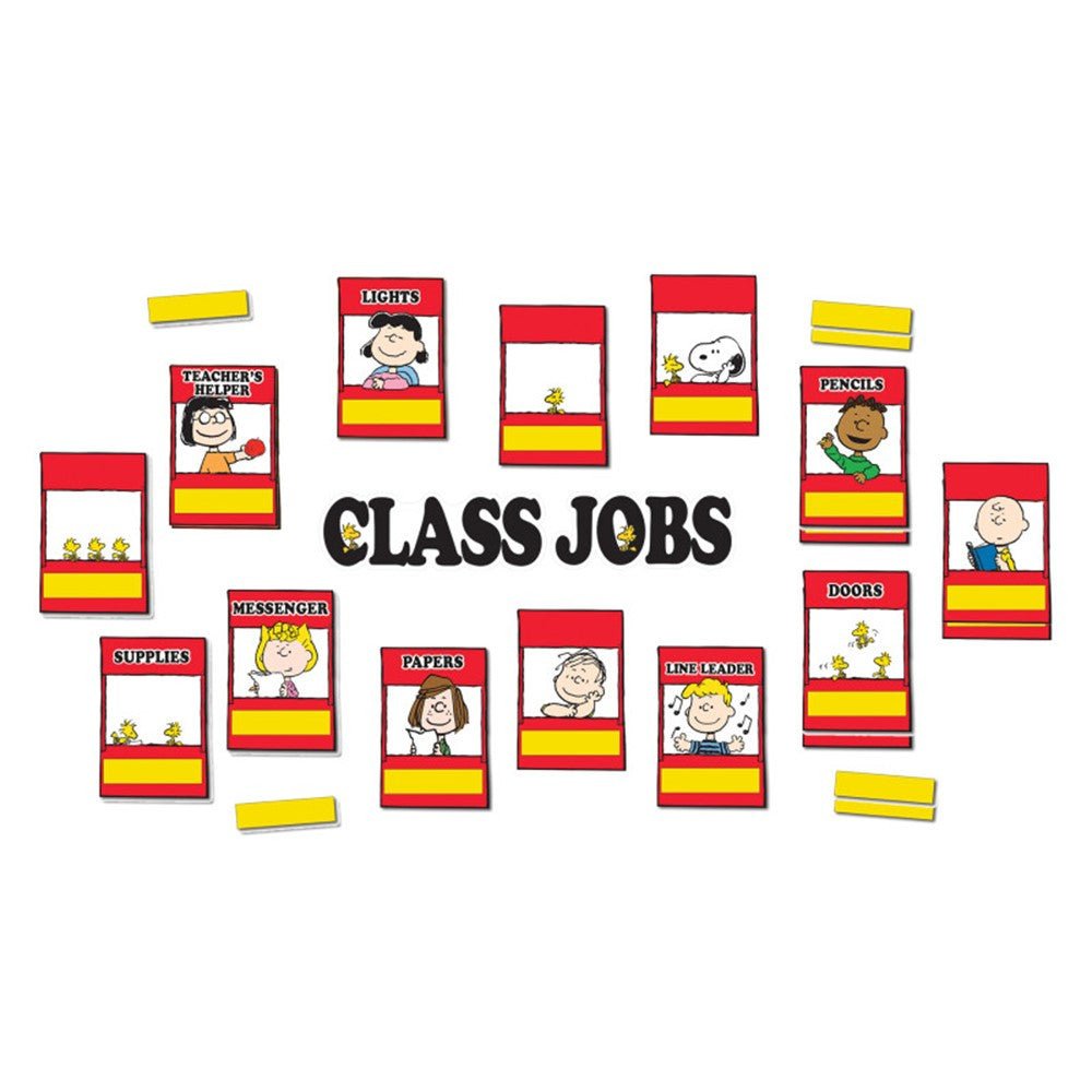 Peanuts Class Jobs Mini Bulletin Board - Tools 4 Teaching